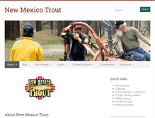 Tablet Screenshot of newmexicotrout.org